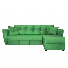 Угловой диван "Амстердам" велюр зеленый