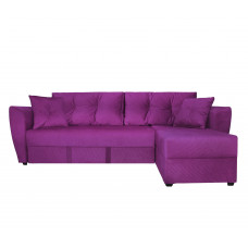 Угловой диван "Амстердам" велюр фиолетовый